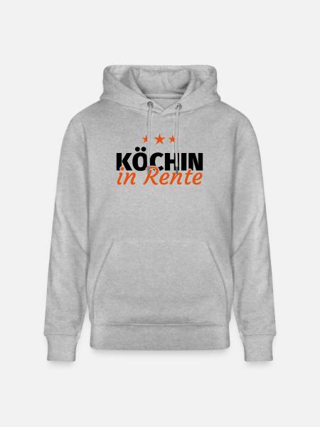 Köchin Rente - Stanley/Stella Unisex Bio-Hoodie CRUISER - Grau meliert