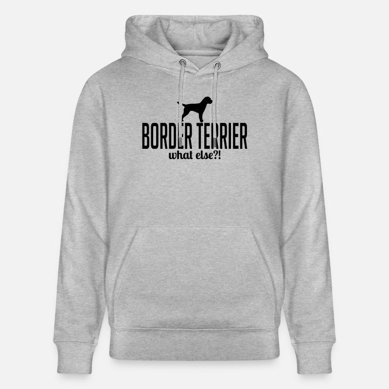 BORDER TERRIER whatelse - Sweat à capuche bio CRUISER Stanley/Stella Unisexe - gris chiné