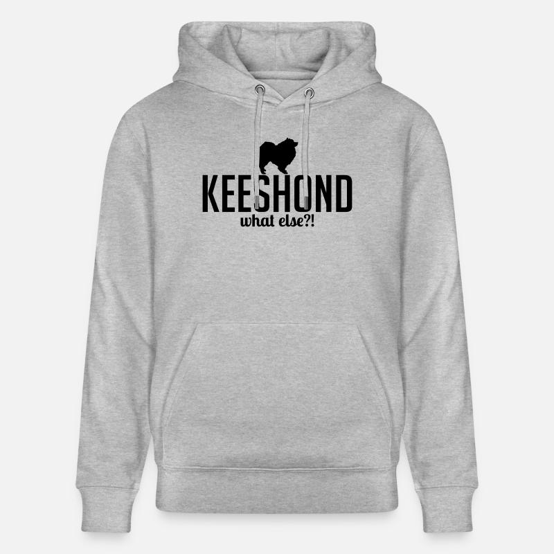 Keeshond whatelse - Sweat à capuche bio CRUISER Stanley/Stella Unisexe - gris chiné