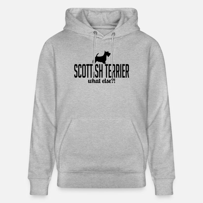 SCOTTISH TERRIER whatelse - Sweat à capuche bio CRUISER Stanley/Stella Unisexe - gris chiné