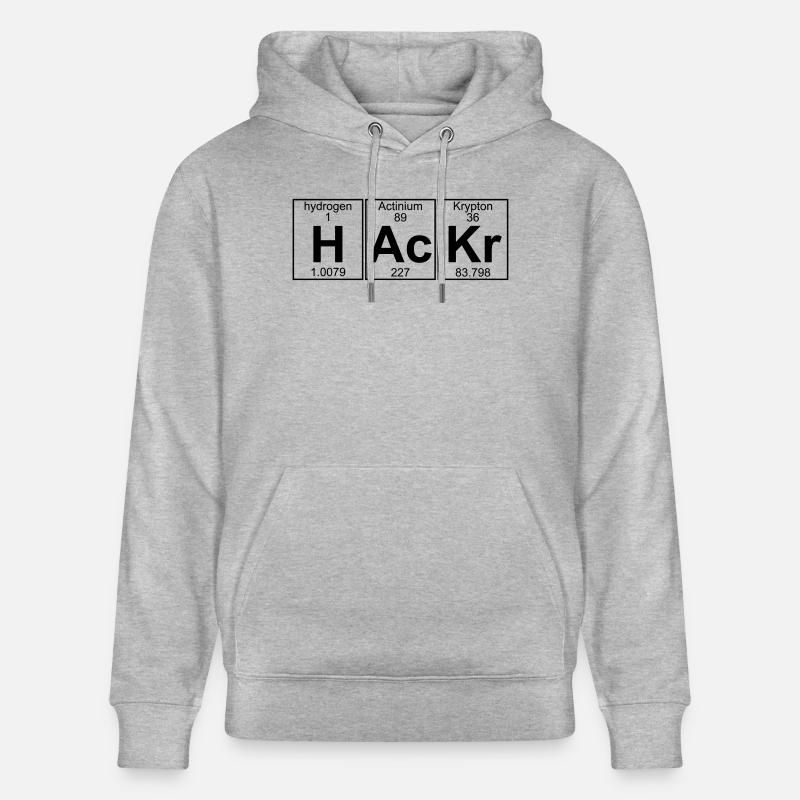 H-Ac-Kr (hackr) - Full - Sweat à capuche bio CRUISER Stanley/Stella Unisexe - gris chiné