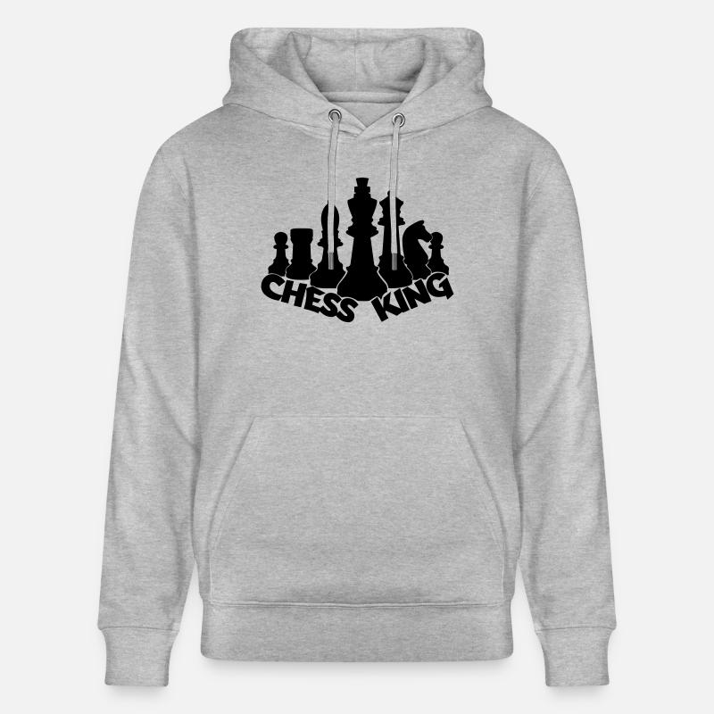 schachkoenig3 - Sweat à capuche bio CRUISER Stanley/Stella Unisexe - gris chiné