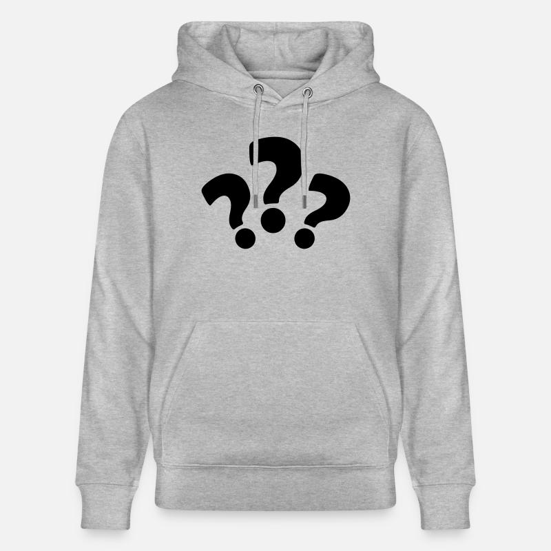 fragezeichen_2 - Stanley/Stella Unisex Bio-Hoodie CRUISER  - Grau meliert