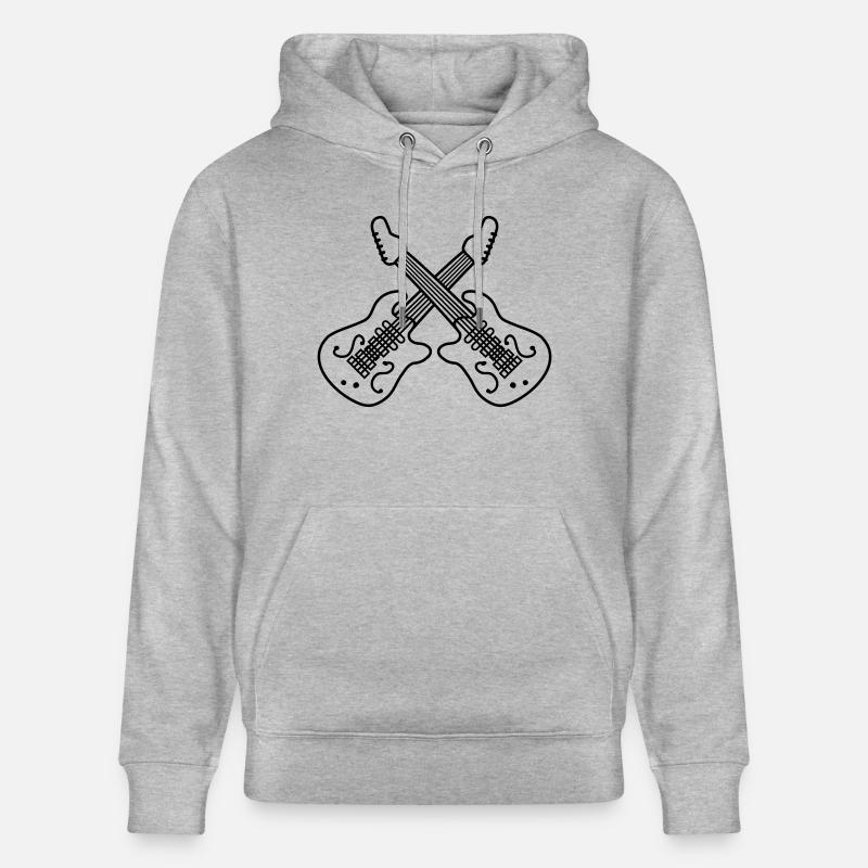 Guitares Cross 2 E - Sweat à capuche bio CRUISER Stanley/Stella Unisexe - gris chiné