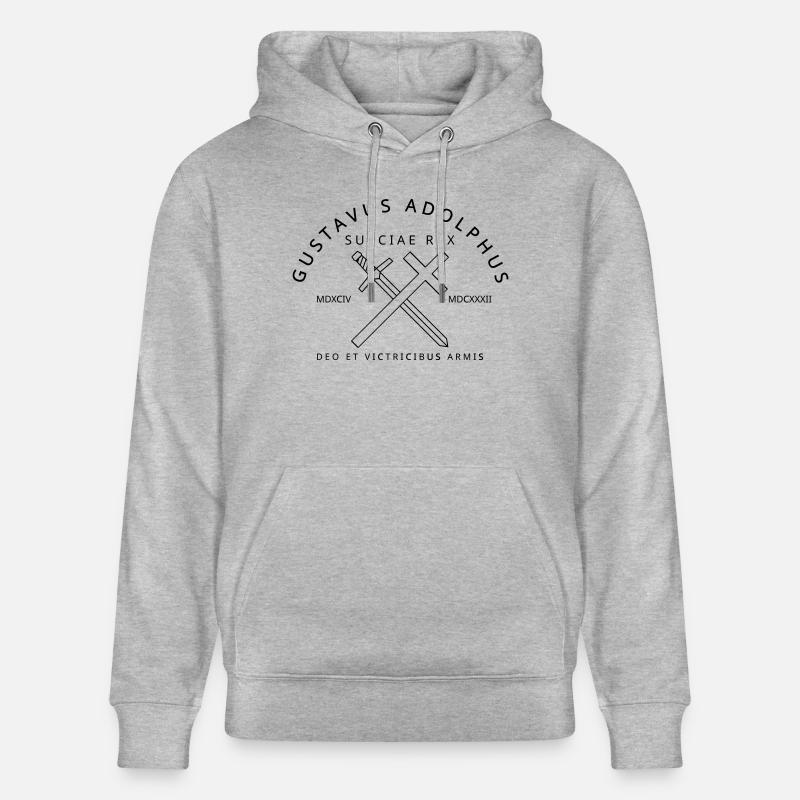 Gustave-Adolphe - Sweat à capuche bio CRUISER Stanley/Stella Unisexe - gris chiné