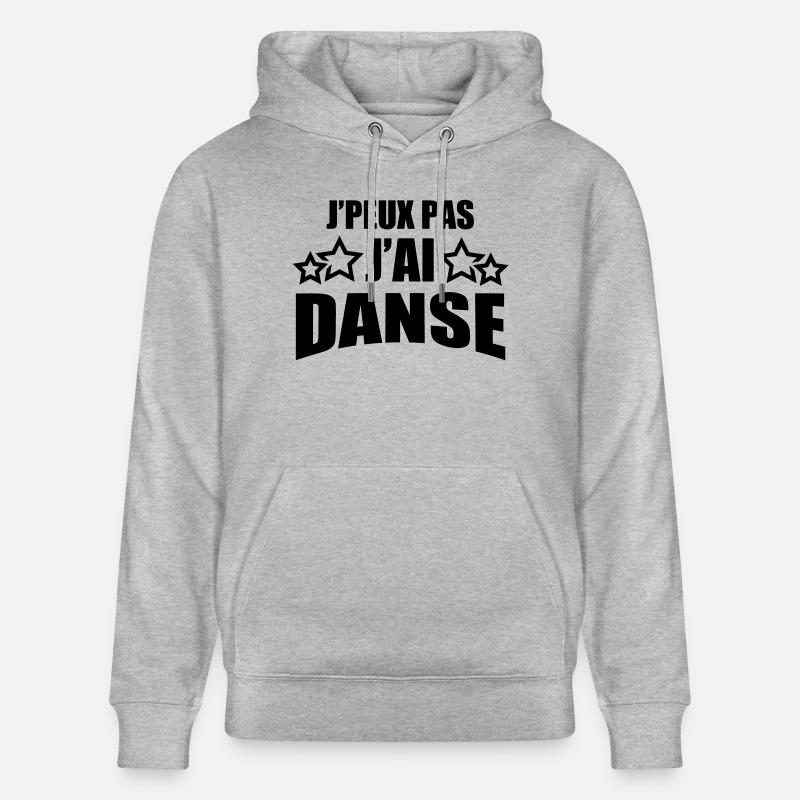 j'peux pas j'ai danse - Sweat à capuche bio CRUISER Stanley/Stella Unisexe - gris chiné