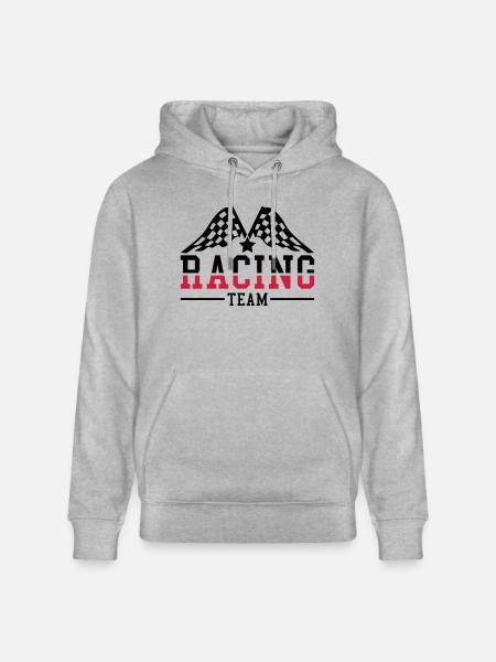 racing_team_ri2 - Stanley/Stella Unisex Bio-Hoodie CRUISER - Grau meliert