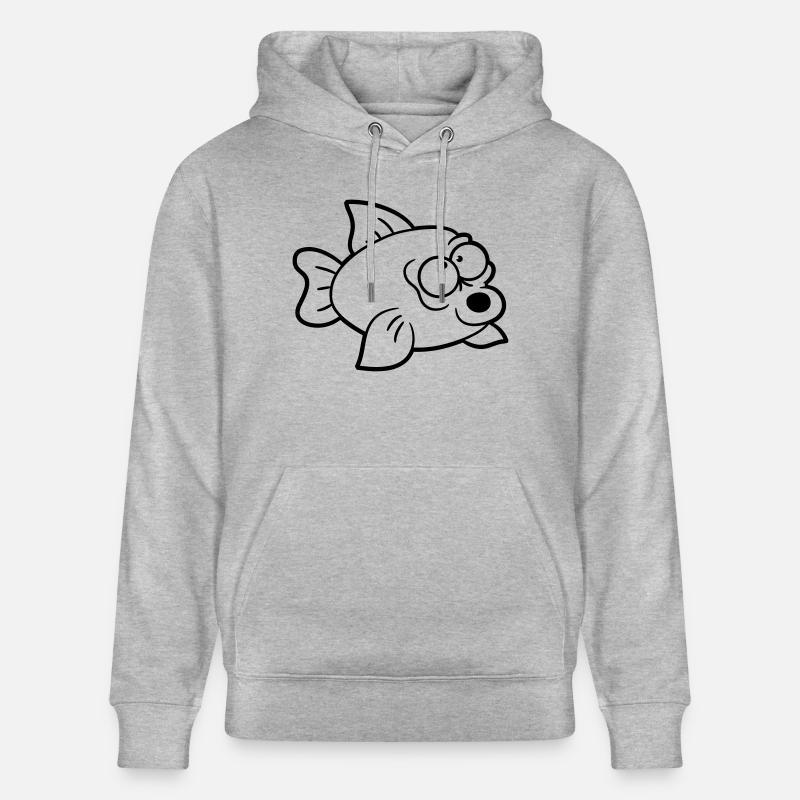 Poissons drôles - Sweat à capuche bio CRUISER Stanley/Stella Unisexe - gris chiné