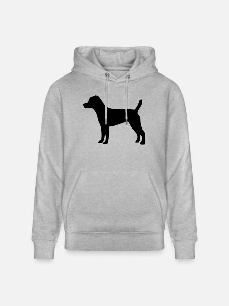 Patterdale Terrier - Stanley/Stella Unisex Bio-Hoodie CRUISER - Grau meliert