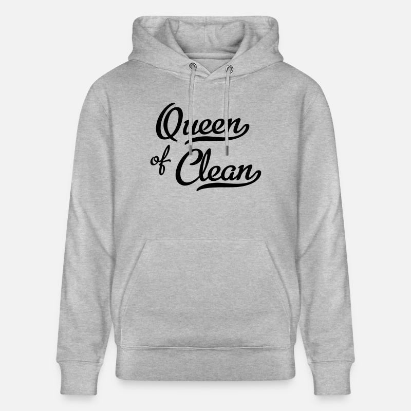 Reine de la Propreté - Sweat à capuche bio CRUISER Stanley/Stella Unisexe - gris chiné