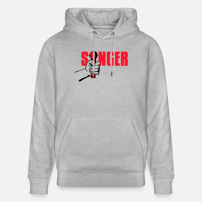 singer - Stanley/Stella Unisex Bio-Hoodie CRUISER  - Grau meliert