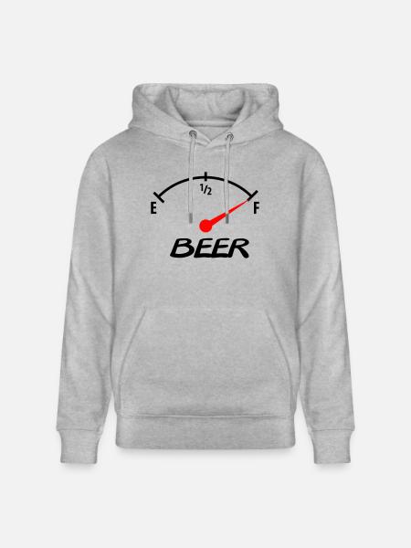 beer - Stanley/Stella Unisex Bio-Hoodie CRUISER  - Grau meliert