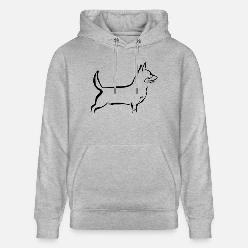 Lancashire Heeler - Sweat à capuche bio CRUISER Stanley/Stella Unisexe - gris chiné
