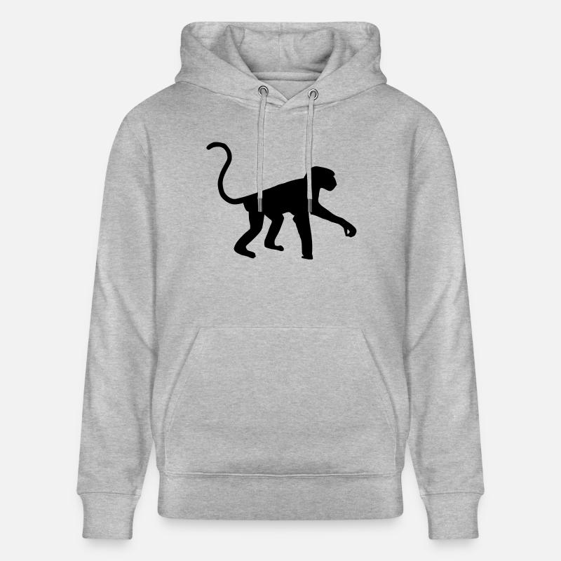 Affe - Stanley/Stella Unisex Bio-Hoodie CRUISER  - Grau meliert