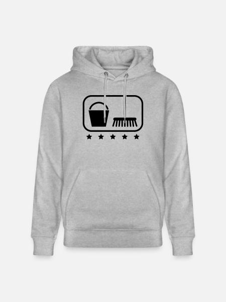 putzen_icon_po1 - Stanley/Stella CRUISER Unisex Organic Hoodie - heather grey