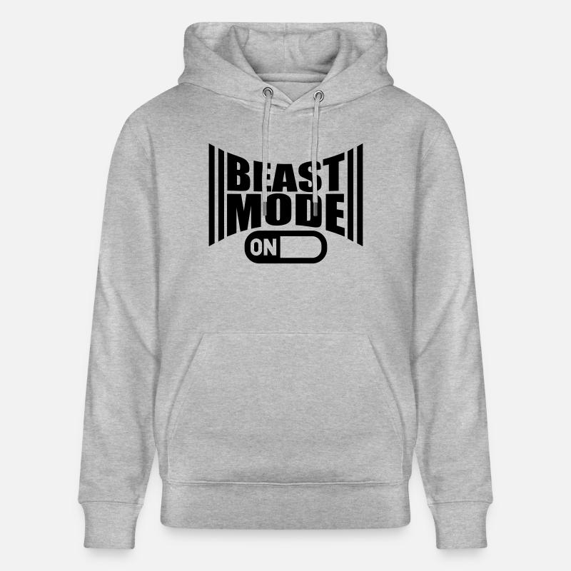 On An Beast Mode Power - Stanley/Stella Unisex Bio-Hoodie CRUISER  - Grau meliert