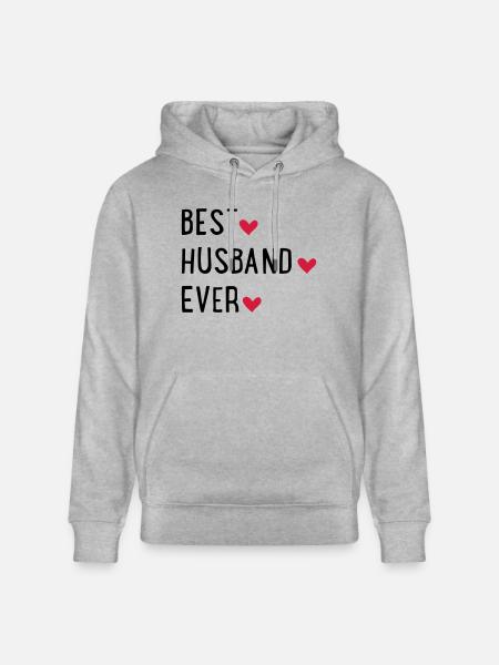 Husband - Stanley/Stella CRUISER Unisex Organic Hoodie - heather grey