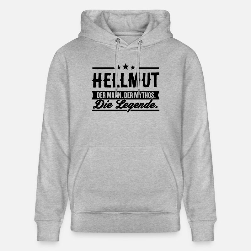 Mann Mythos Legende Hellmut - Stanley/Stella Unisex Bio-Hoodie CRUISER  - Grau meliert
