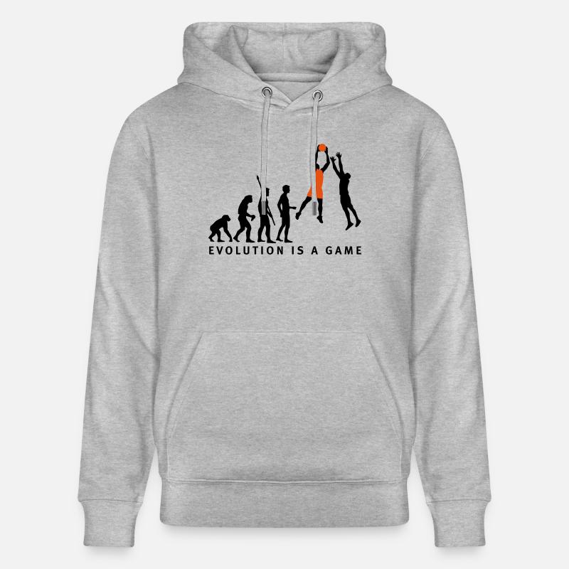 evolution_basketball_072011_d_2c - Sweat à capuche bio CRUISER Stanley/Stella Unisexe - gris chiné