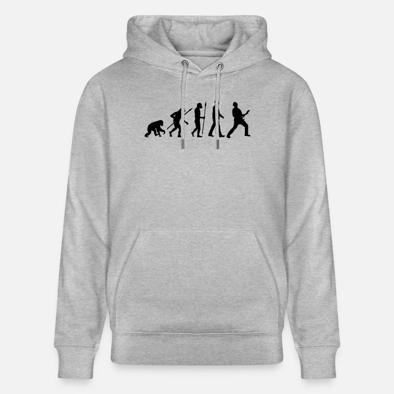 evolution_rocks_032012_a1c - Sweat à capuche bio CRUISER Stanley/Stella Unisexe - gris chiné