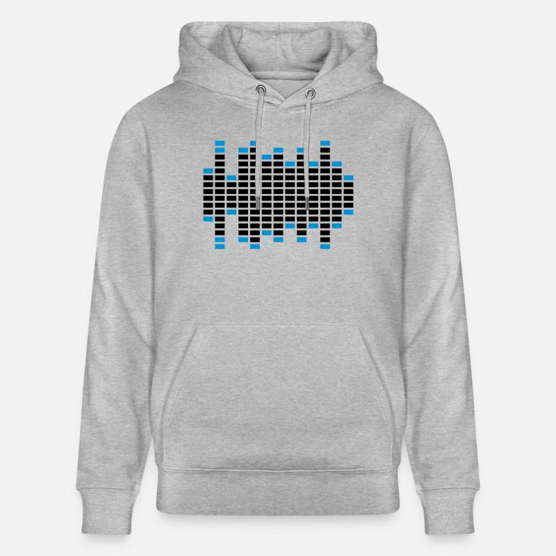 Music Sound Logo - Sweat à capuche bio CRUISER Stanley/Stella Unisexe - gris chiné