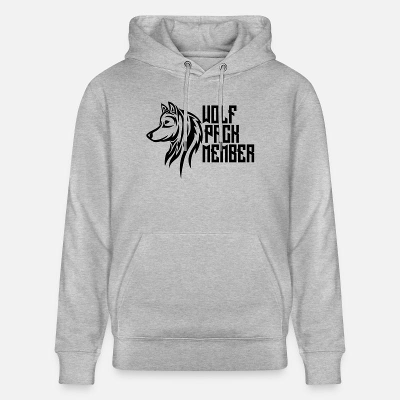 Membres wolf pack - Sweat à capuche bio CRUISER Stanley/Stella Unisexe - gris chiné