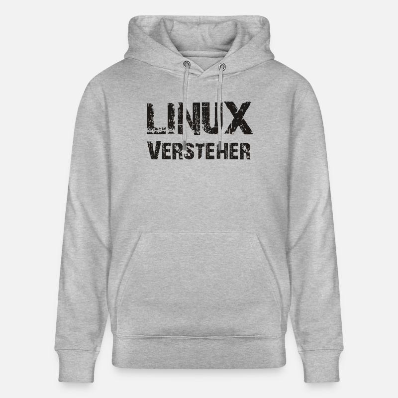 entendeurs linux - Sweat à capuche bio CRUISER Stanley/Stella Unisexe - gris chiné