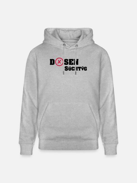 Geocacher: Dosensüchtig - Stanley/Stella Unisex Bio-Hoodie CRUISER  - Grau meliert