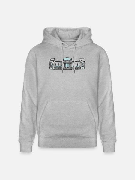 Reichstag building BERLIN c - Stanley/Stella CRUISER Unisex Organic Hoodie - heather grey