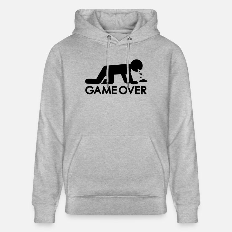 Alcool - Sweat à capuche bio CRUISER Stanley/Stella Unisexe - gris chiné