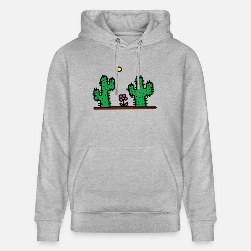 cactus - Sweat à capuche bio CRUISER Stanley/Stella Unisexe - gris chiné