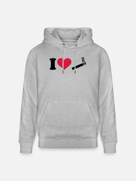 Zigarette - Stanley/Stella Unisex Bio-Hoodie CRUISER  - Grau meliert