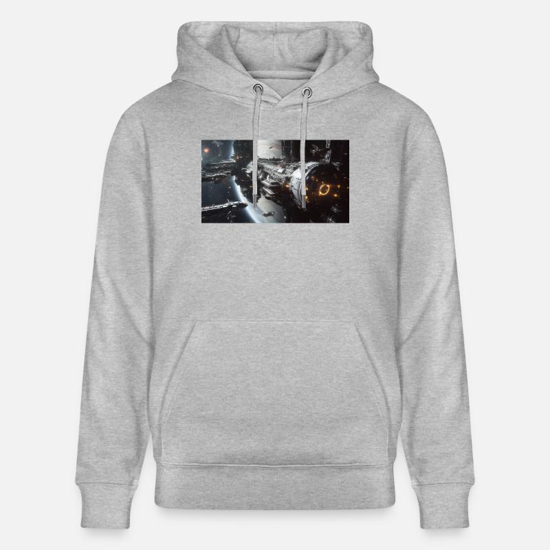 Perdu dans l’espace 1 1 - Sweat à capuche bio CRUISER Stanley/Stella Unisexe - gris chiné