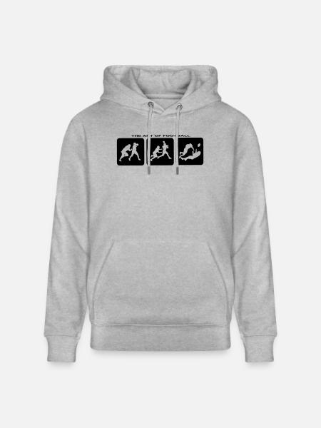 American Football Touchdown Quarterback Fantasy - Stanley/Stella CRUISER Unisex Organic Hoodie - heather grey