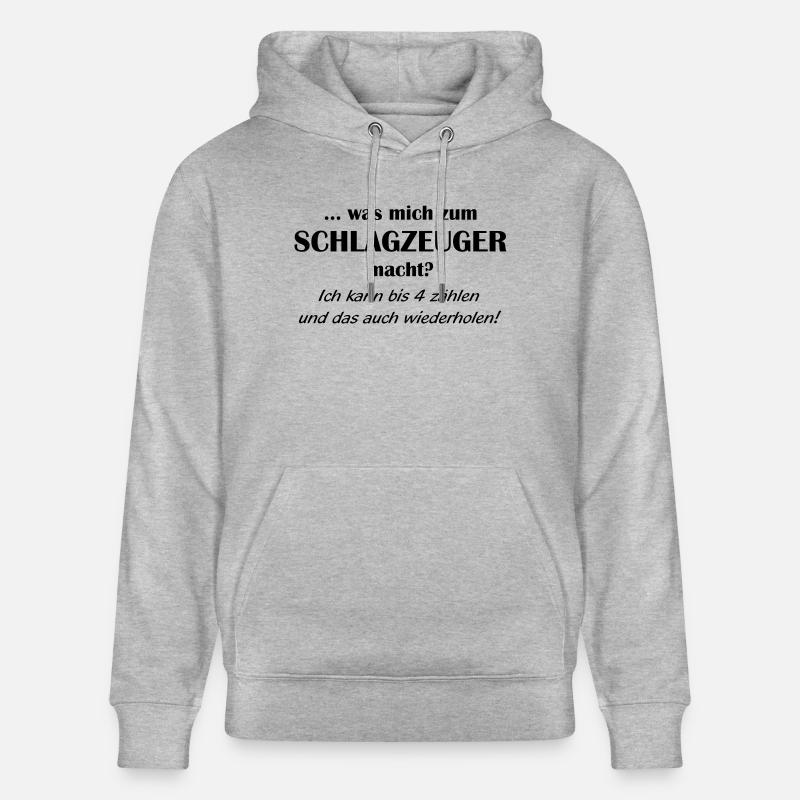 qualification de batteur 1farbig - Sweat à capuche bio CRUISER Stanley/Stella Unisexe - gris chiné