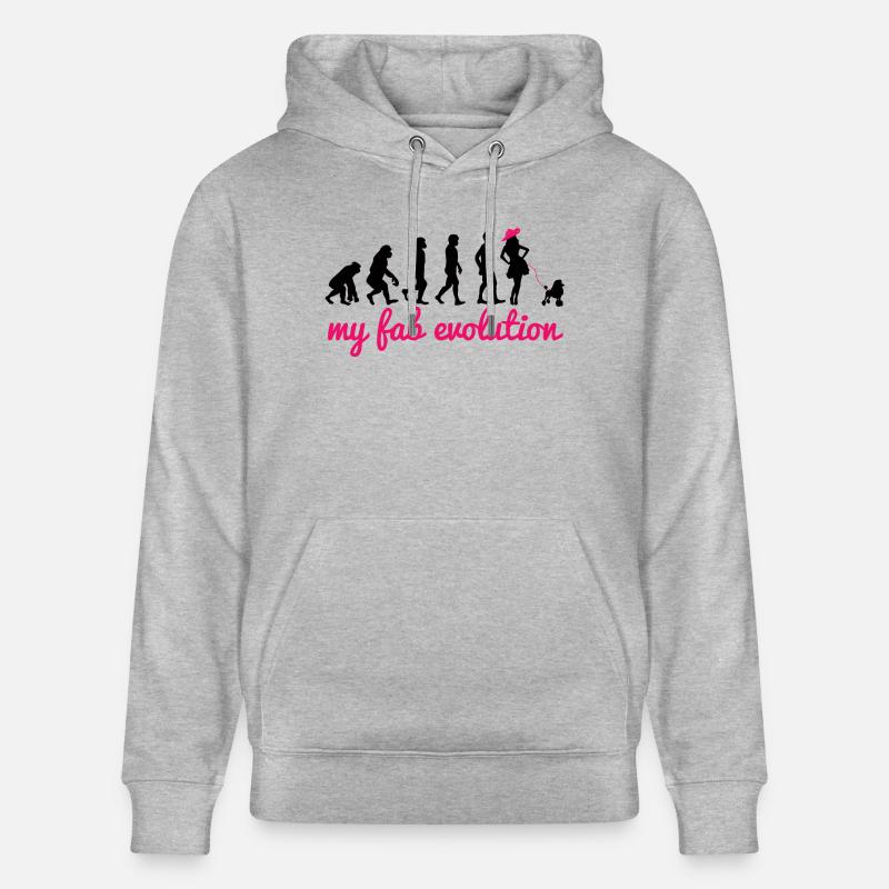 Chien / Caniche: My Fab Evolution - Sweat à capuche bio CRUISER Stanley/Stella Unisexe - gris chiné