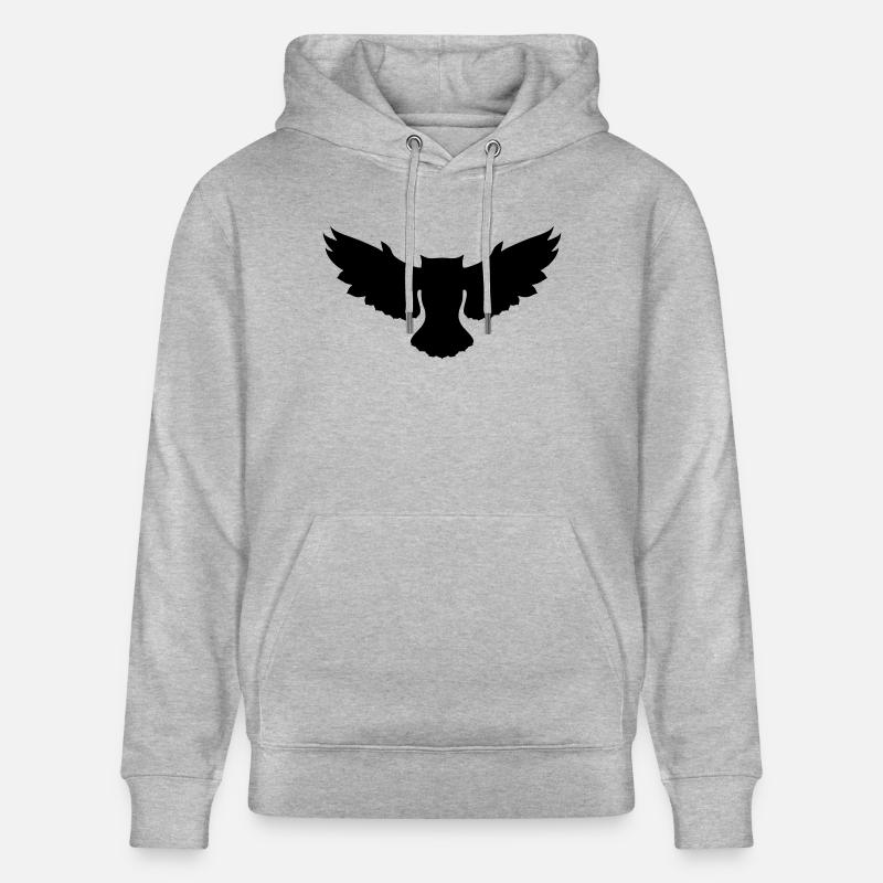 Fliegende Eule - Stanley/Stella Unisex Bio-Hoodie CRUISER  - Grau meliert