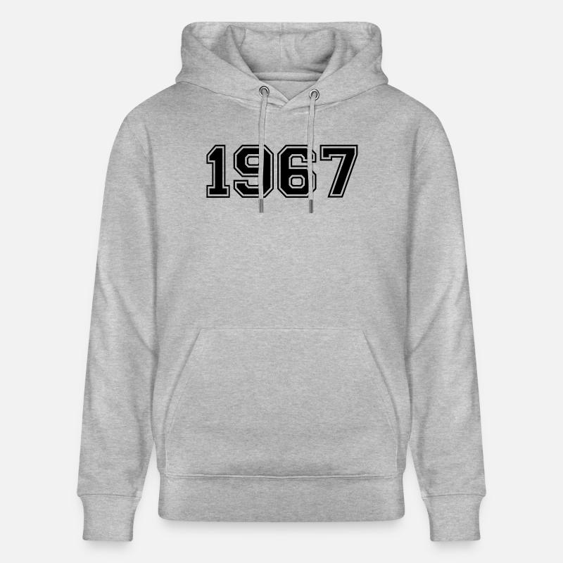 1967 - Sweat à capuche bio CRUISER Stanley/Stella Unisexe - gris chiné