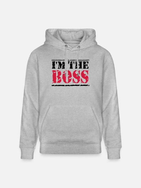 I'm the Boss - Sweat à capuche bio CRUISER Stanley/Stella Unisexe - gris chiné