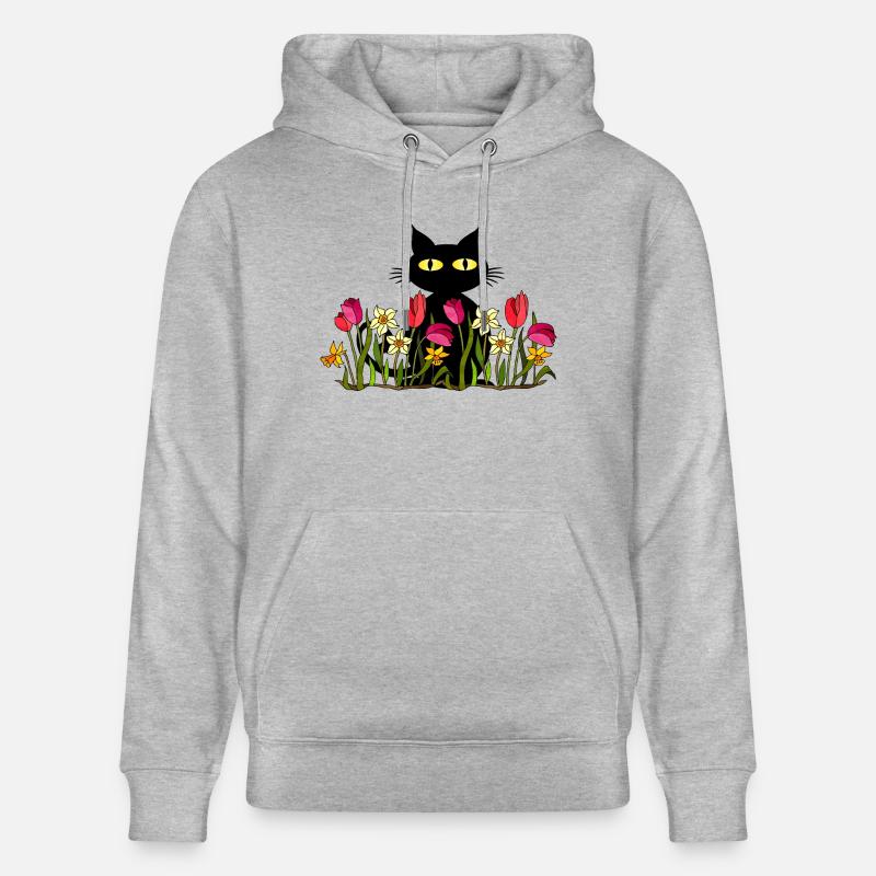 Chat - Sweat à capuche bio CRUISER Stanley/Stella Unisexe - gris chiné