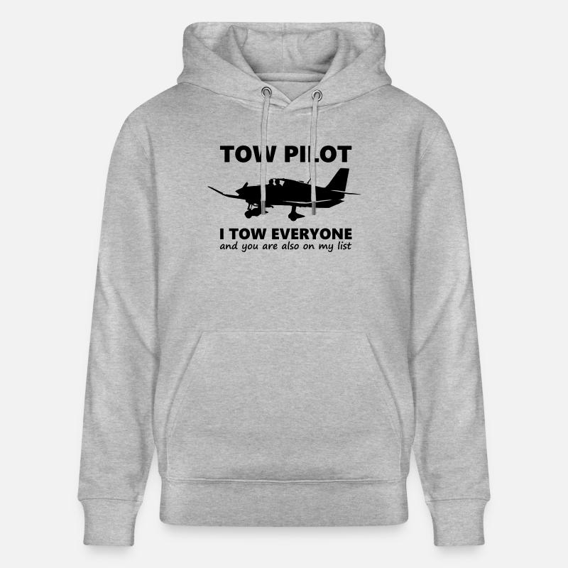 towpilot dr400 robin - Sweat à capuche bio CRUISER Stanley/Stella Unisexe - gris chiné