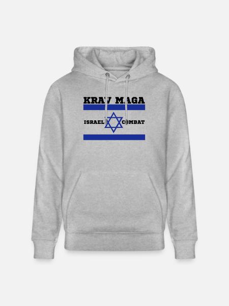 Krav Maga - Stanley/Stella CRUISER Unisex Organic Hoodie - heather grey