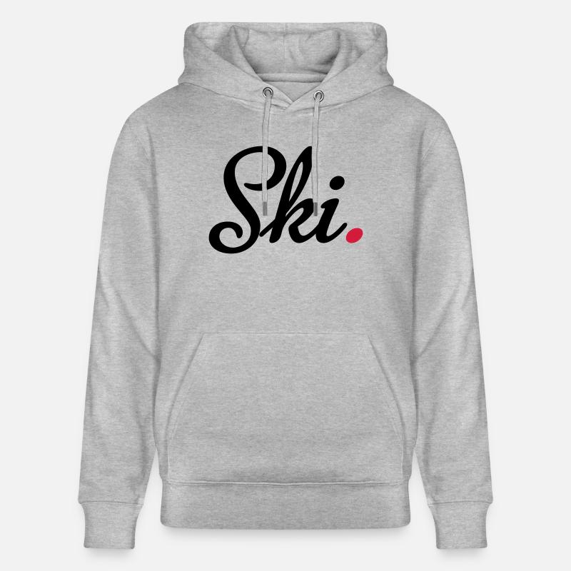 ski - Stanley/Stella Unisex Bio-Hoodie CRUISER  - Grau meliert