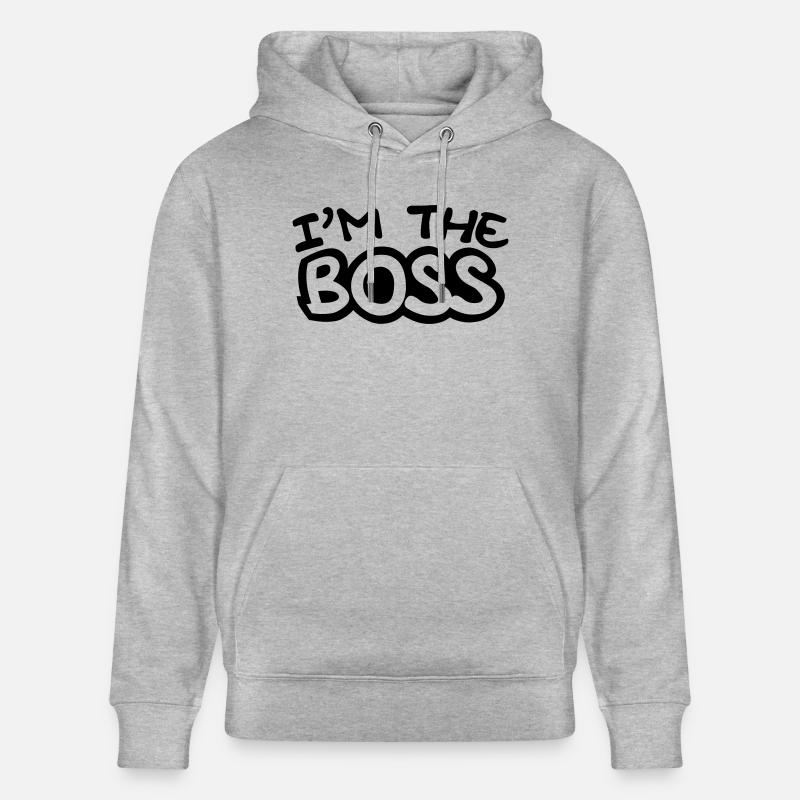 I'm The Boss Comic Style - Sweat à capuche bio CRUISER Stanley/Stella Unisexe - gris chiné