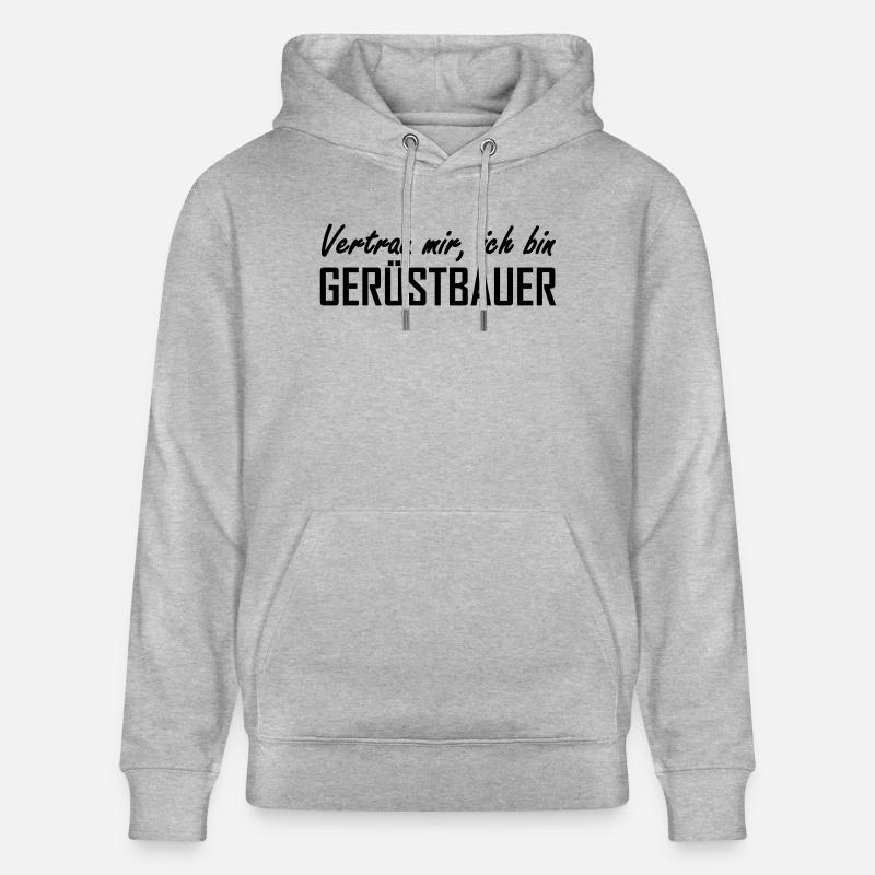 Gerüstbauer - Stanley/Stella Unisex Bio-Hoodie CRUISER  - Grau meliert