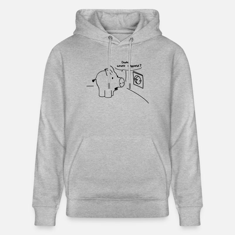 Mec ce, happend? - Sweat à capuche bio CRUISER Stanley/Stella Unisexe - gris chiné