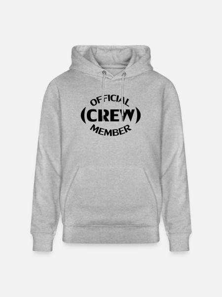 Crew Member - Stanley/Stella CRUISER Unisex Organic Hoodie - heather grey