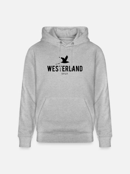 Möwe Westerland Sylt - Stanley/Stella Unisex Bio-Hoodie CRUISER - Grau meliert