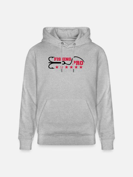 Fishing Pro - Stanley/Stella CRUISER Unisex Organic Hoodie - heather grey