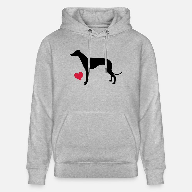 Levrette - Sweat à capuche bio CRUISER Stanley/Stella Unisexe - gris chiné